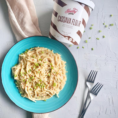 Gluten-Free Creamy White Pasta by Sana Parekh